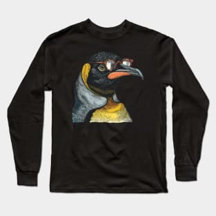 Emperor Penguin Esquire: The Spectacled Sovereign Tee Long Sleeve T-Shirt